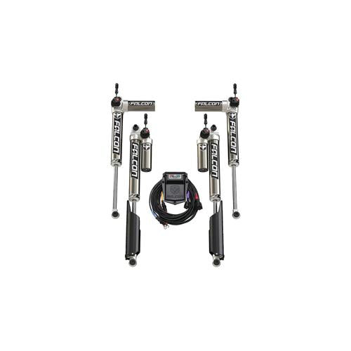 Falcon Shocks SP2 3.5 e-Adjustable Piggyback Front and Rear Shocks for 2 to 4.50-Inch Lift (18-26 2.0L or 3.6L Jeep Wrangler JL 4-Door)