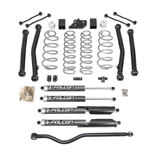 3.5'' Terrain Flex 4-Arm Kit With Falcon 2.1 Monotube Shocks 2018-2025 Jeep JL Wrangler