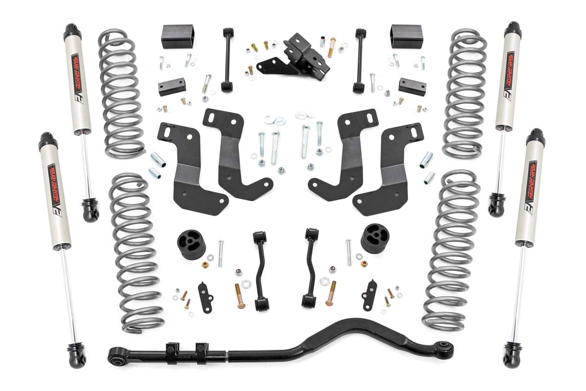 Rough Country 3.5 Inch Lift Kit | C/A Drop | Stage 1 | Jeep Wrangler Unlimited (18-23)