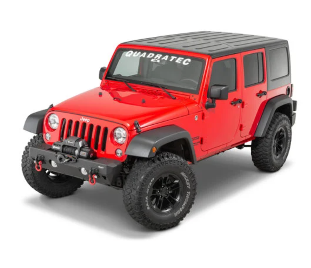 Quadratec Aluminum Brute Strength Winch Bumper for 07-18 Jeep Wrangler JK