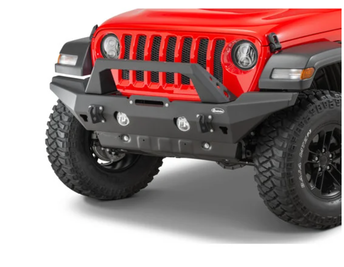 Quadratec Brute Strength Winch Bumper Full Width for 18-26 Jeep Wrangler JL & Gladiator JT