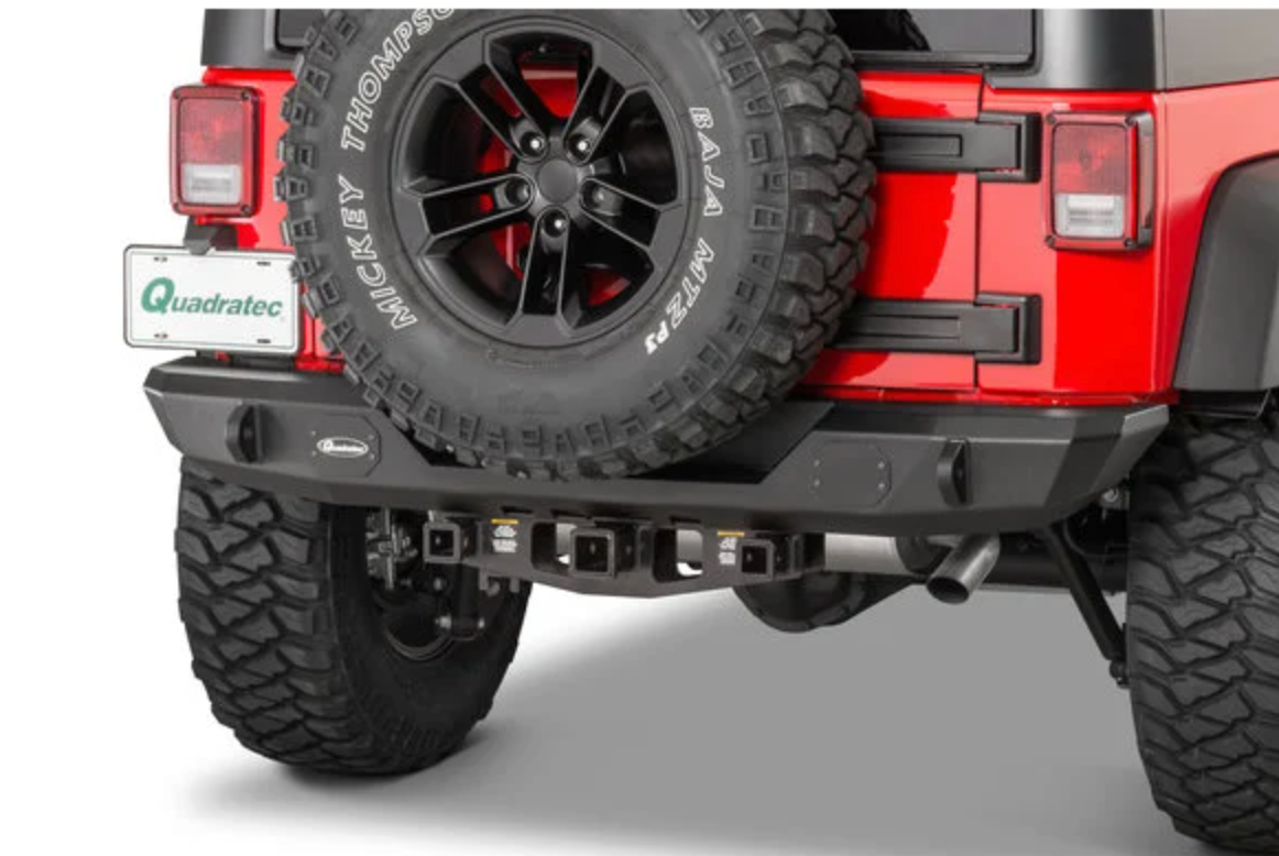 Quadratec Mid Width Rear Bumper for 07-18 Jeep Wrangler JK