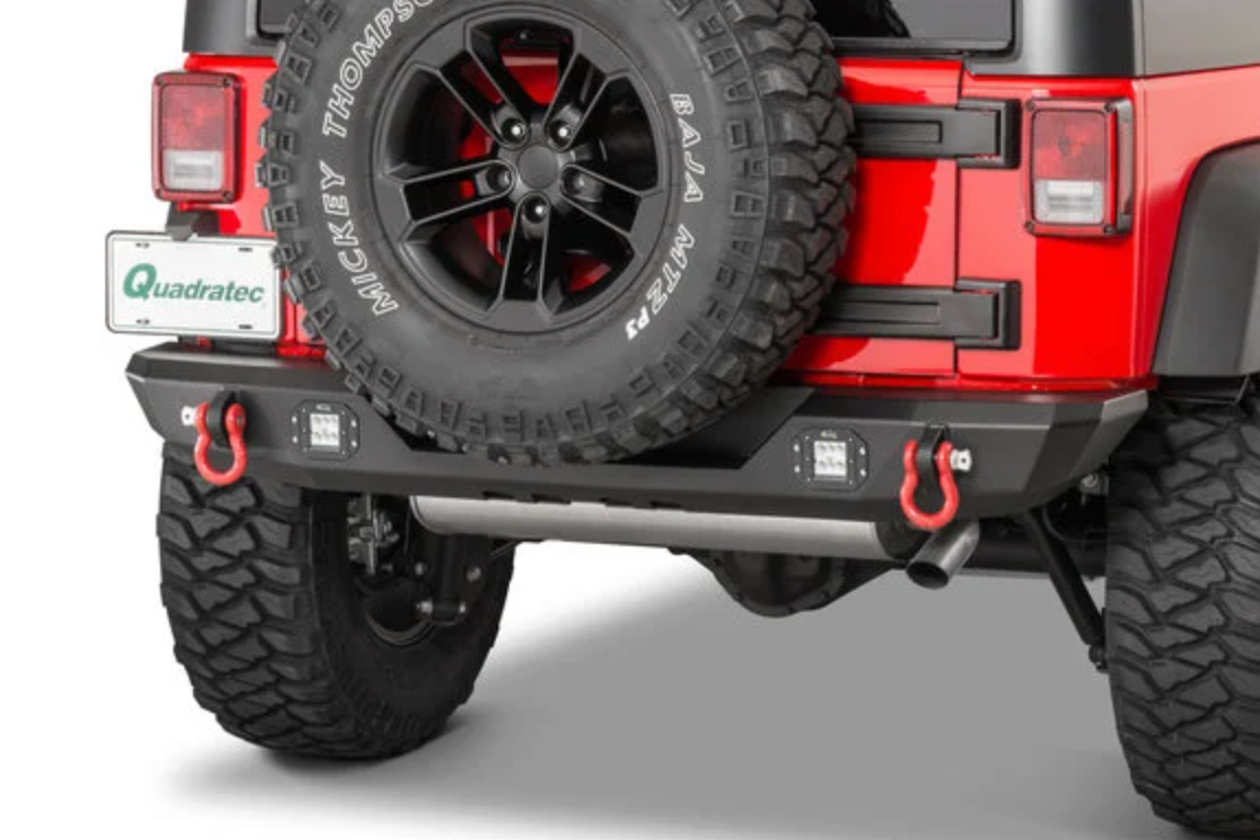 Quadratec Mid Width Rear Bumper for 07-18 Jeep Wrangler JK