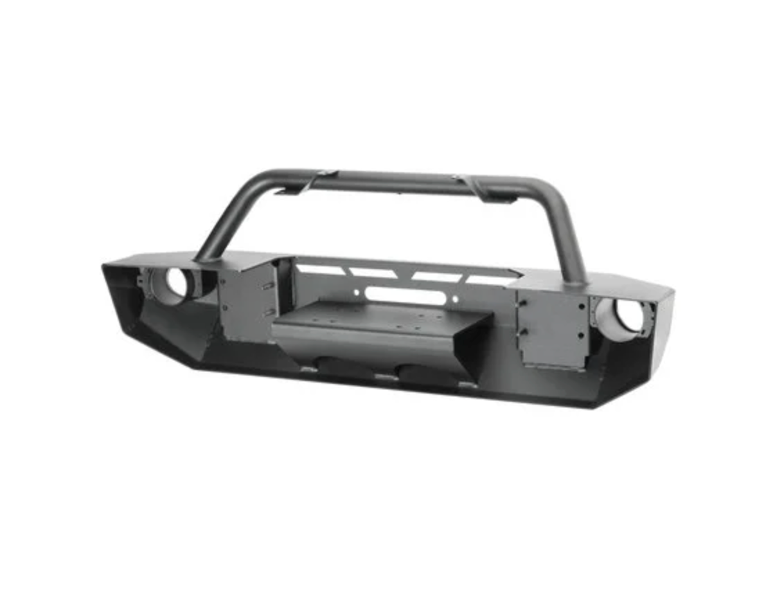 Quadratec QRC Front Winch Ready Bumper Stubby Without Winch Jeep Wrangler JL and Gladiator JT