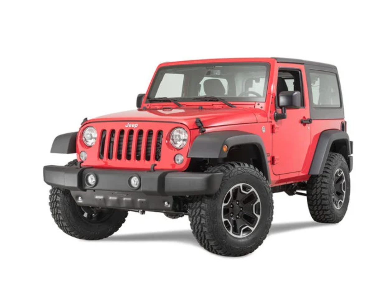 Quadratec Aluminum Modular Front Sway Bar Skid Plate for 10-18 Jeep Wrangler JK