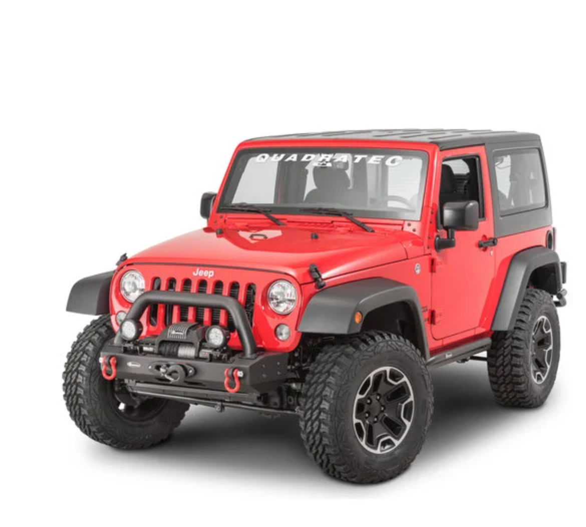 Quadratec Modular Winch Ready Front Bumper for 07-18 Jeep Wrangler JK
