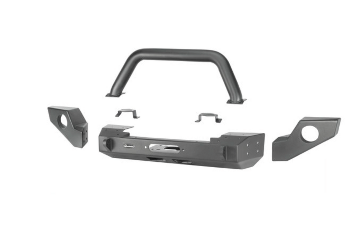 Quadratec Modular Winch Ready Front Bumper for 07-18 Jeep Wrangler JK