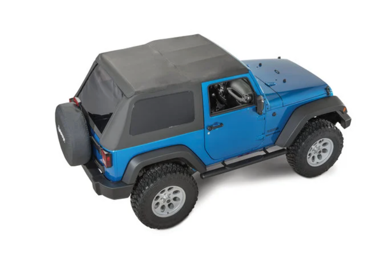 QuadraTop Fastback Conversion Replacement Fabric Only for 07-18 Jeep Wrangler JK