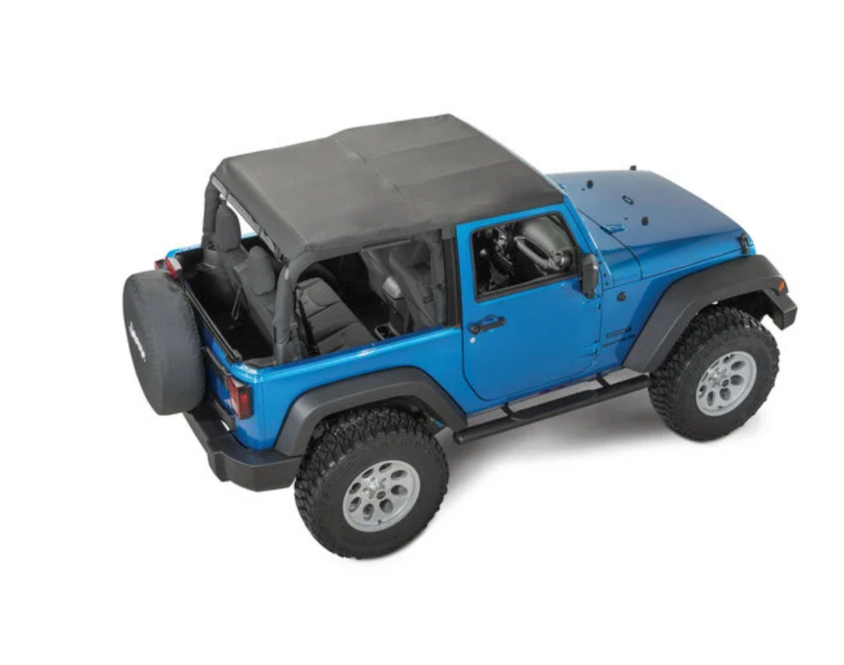 QuadraTop Fastback Conversion Replacement Fabric Only for 07-18 Jeep Wrangler JK