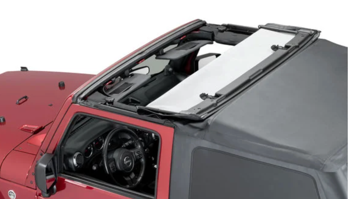 QuadraTop Adventure Top S Soft Top in Black Diamond Fabric for 07-18 Jeep Wrangler JK 2-Door