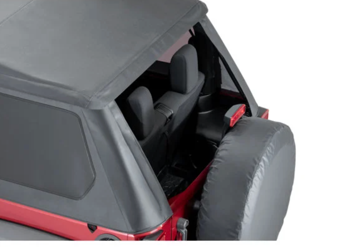 QuadraTop Adventure Top S Soft Top in Black Diamond Fabric for 07-18 Jeep Wrangler JK 2-Door