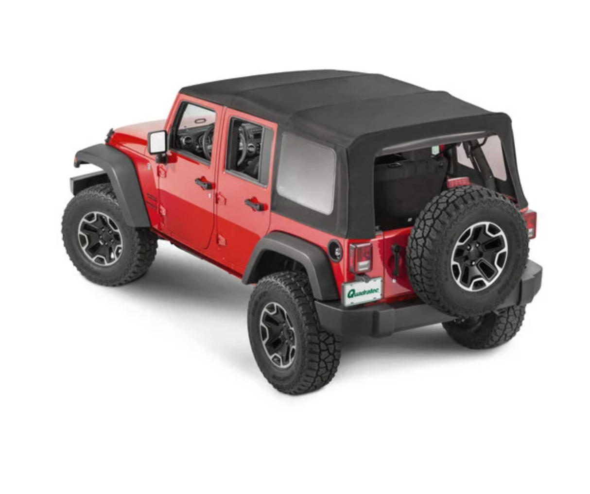 QuadraTop Premium Twill Replacement Top with Tinted Windows for 10-18 Jeep Wrangler JK Unlimited 4-Door