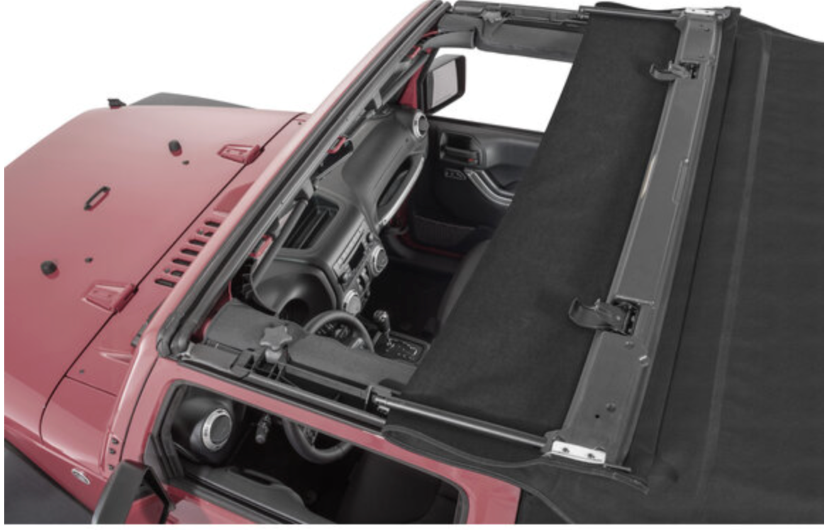 QuadraTop Premium Twill Replacement Top with Tinted Windows for 13-18 Jeep Wrangler JK 2-Door