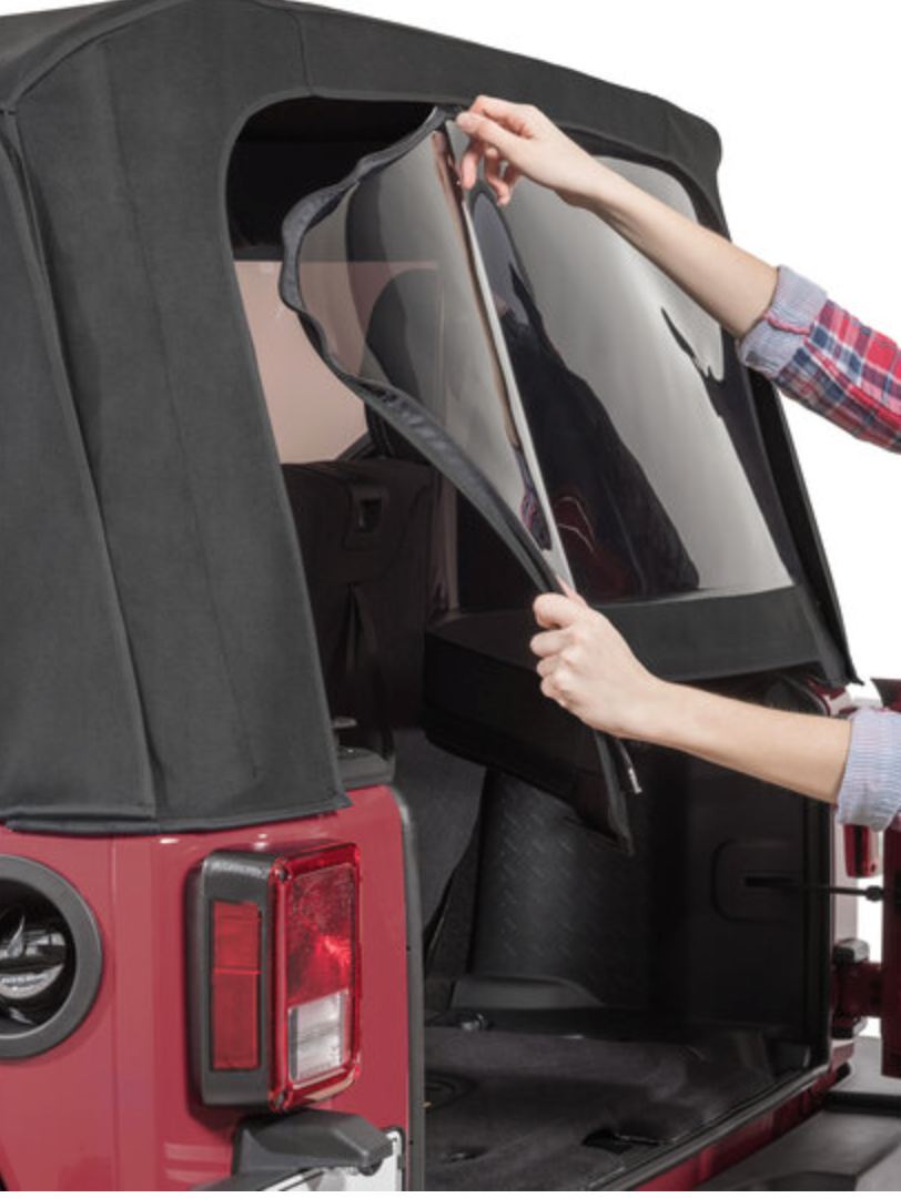 QuadraTop Premium Twill Replacement Top with Tinted Windows for 13-18 Jeep Wrangler JK 2-Door