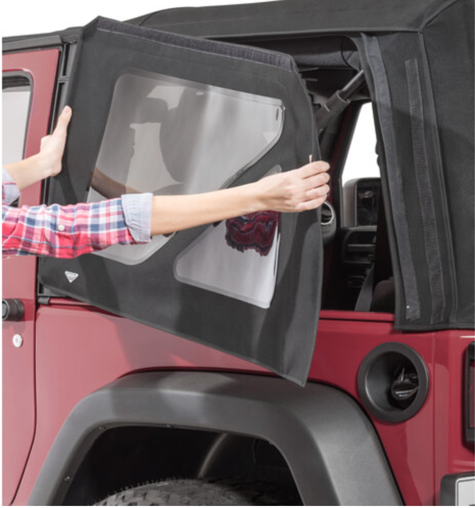 QuadraTop Premium Twill Replacement Top with Tinted Windows for 13-18 Jeep Wrangler JK 2-Door