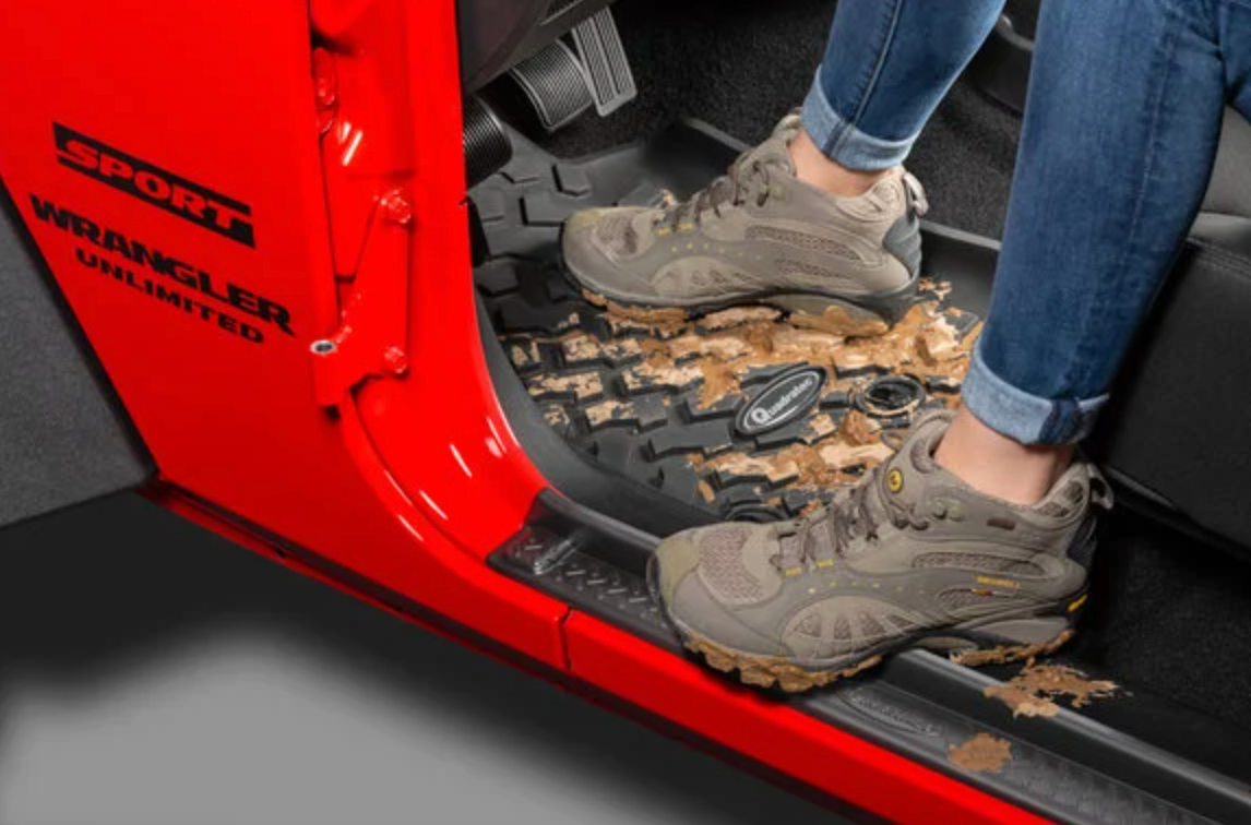 Quadratec Ultimate All Weather Floor Liners for 18-26 Jeep Wrangler JL 2-Door