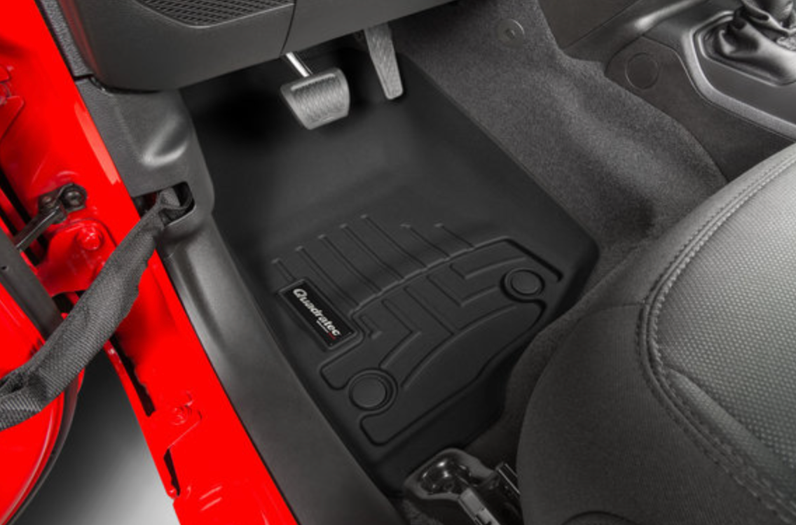 Quadratec DigitalFit Front and Rear Liners by WeatherTech for 18-26 Jeep Wrangler JL Unlimited