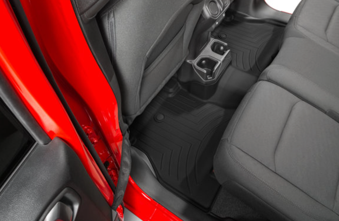 Quadratec DigitalFit Front and Rear Liners by WeatherTech for 18-26 Jeep Wrangler JL Unlimited