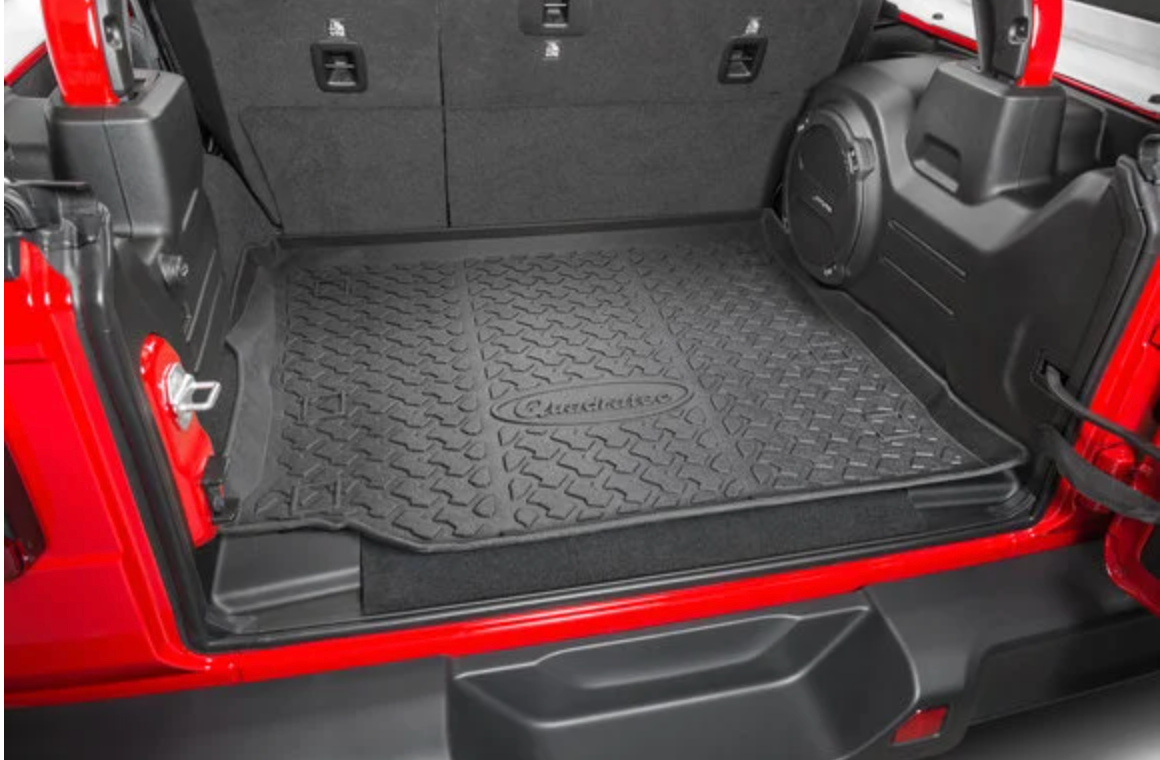 Quadratec Ultimate All Weather Rear Cargo Liner for 18-26 Jeep Wrangler JL Unlimited (For Cloth Seats With Subwoofer)