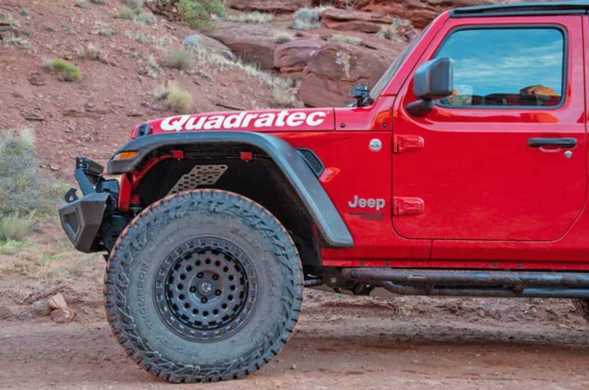Quadratec 12247-0012 Aluminum Inner Fender Liners Front & Rear Inner Fender Liners for 18-26 Jeep Wrangler JL