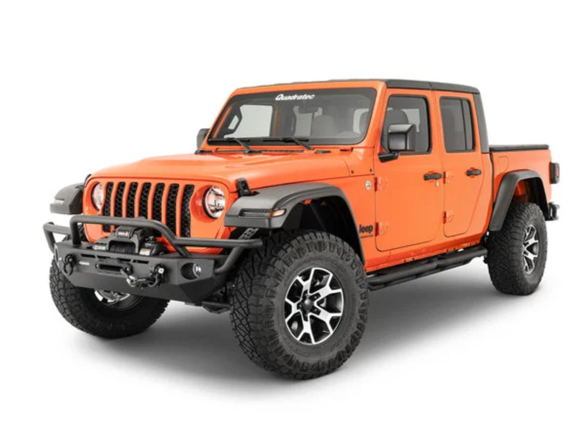 Quadratec Steel Slim Flat Fender Flares for 07-18 Jeep Wrangler JK