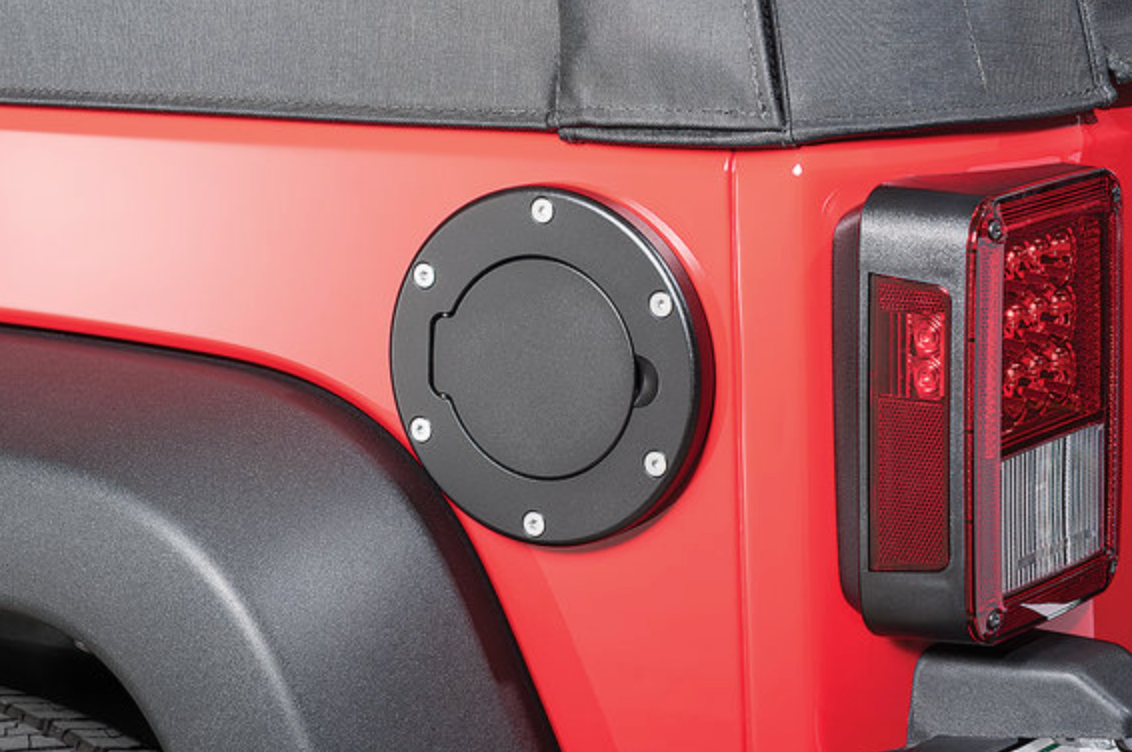 Quadratec Billet Aluminum Fuel Door for 07-18 Jeep Wrangler JK