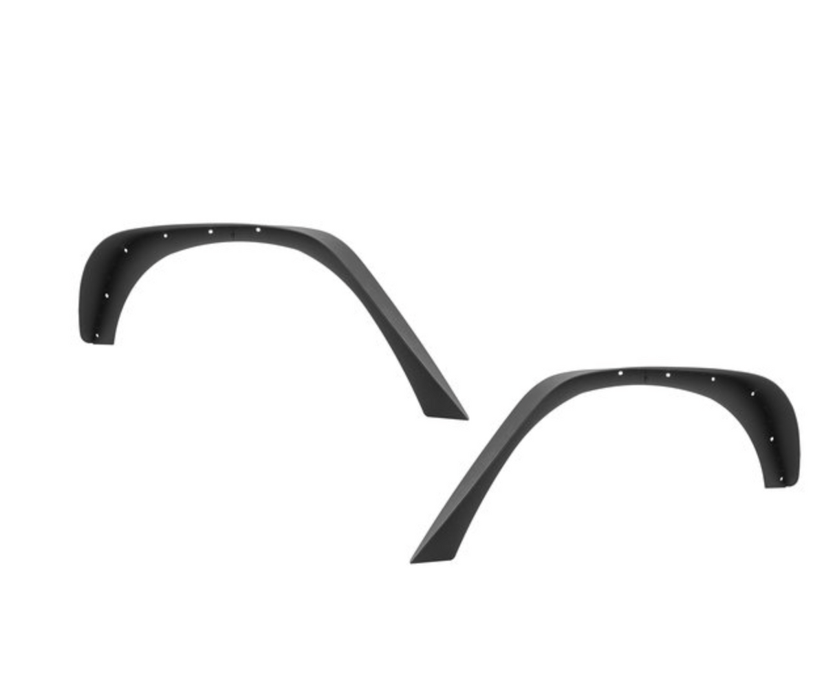 Quadratec Steel Slim Flat Fender Flares for 07-18 Jeep Wrangler JK