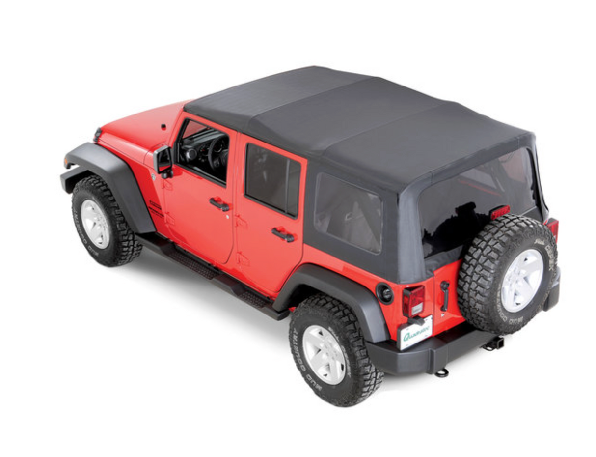 QuadraTop Premium Sailcloth Replacement Soft Top in Black Diamond for 10-18 Model Years