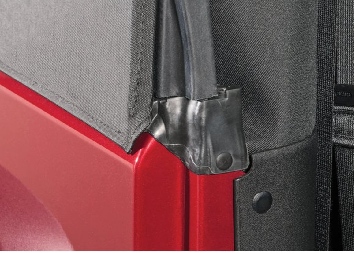 QuadraTop Premium Sailcloth Replacement Soft Top in Black Diamond for 13-18 Jeep Wrangler JK 2 Door