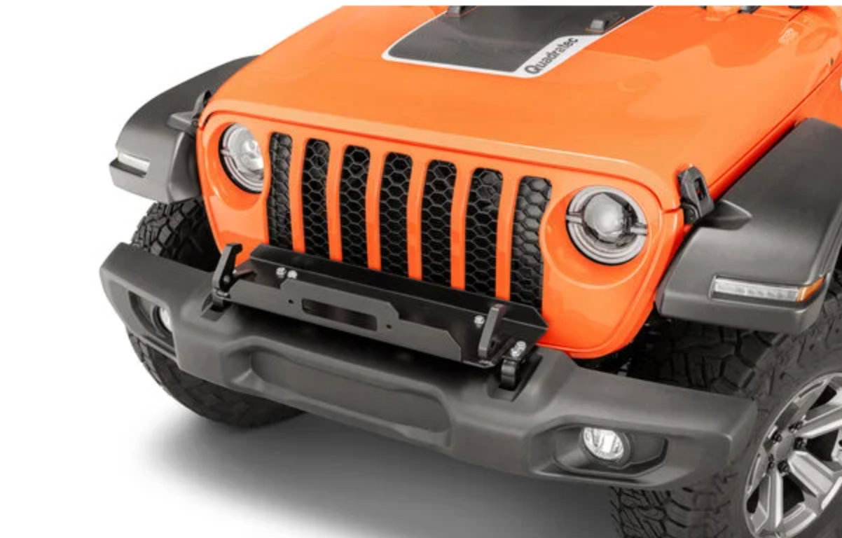 Carnivore Winch Mounting Plate for 18-26 Jeep Wrangler JL & Gladiator JT with Factory Plastic Bumper