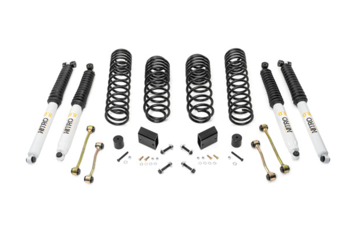 Quadratec Maximum Duty 2.5in Coil Spring Suspension Lift Kit for 18-23 Jeep Wrangler JL 2-Door Rubicon
