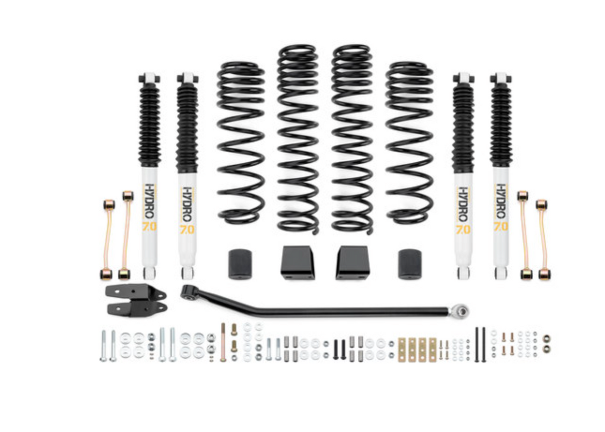 Quadratec Maximum Duty 3.5" Coil Spring Suspension Lift Kit for 18-23 Jeep Wrangler JL 2-Door Rubicon
