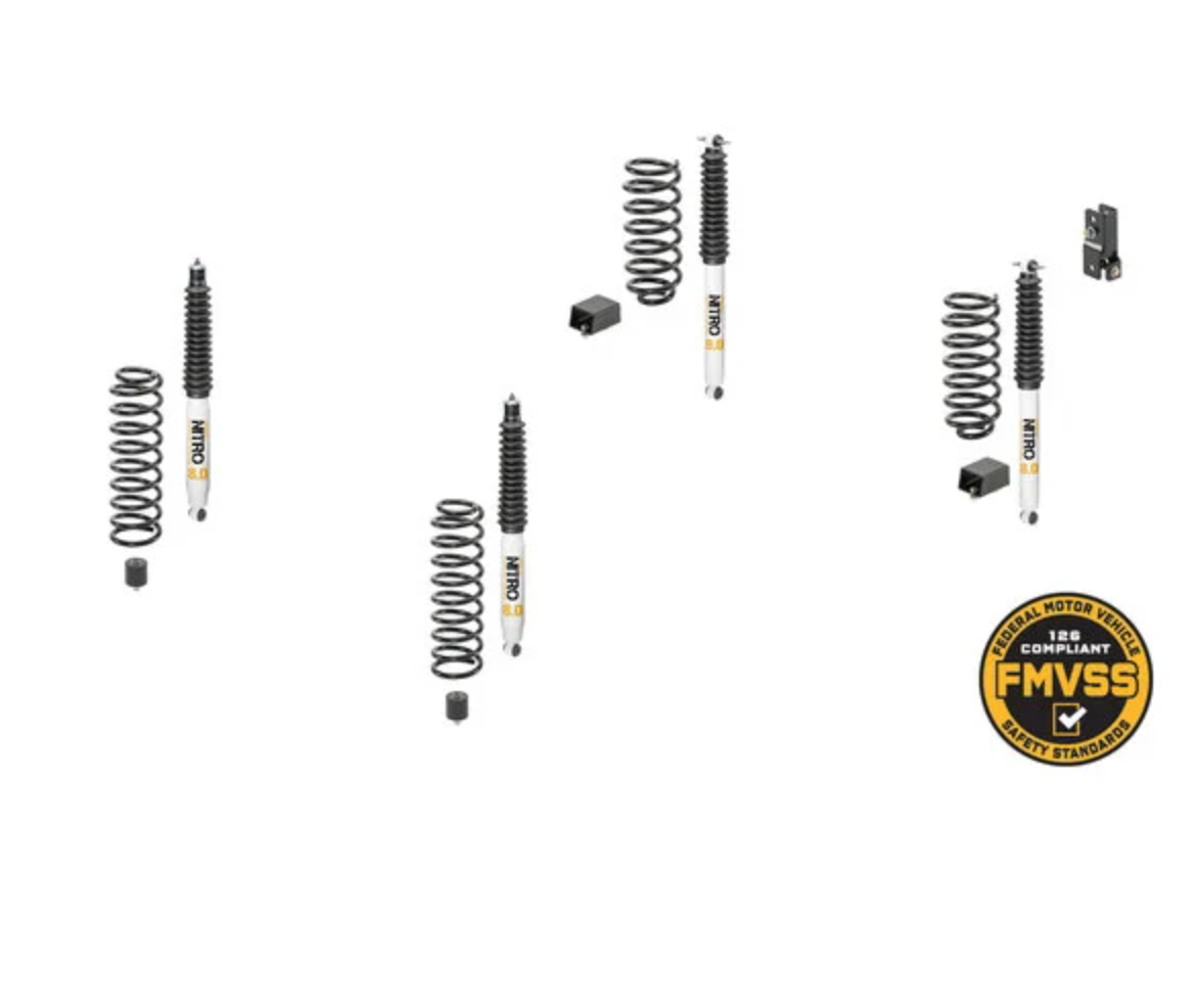 Quadratec Maximum Duty 2.5" Coil Spring Suspension Lift Kit for 07-18 Jeep Wrangler JK Unlimited 4-Door