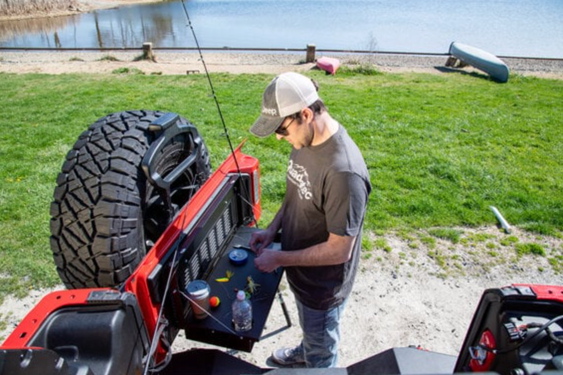 Quadratec Tailgate Table for 07-26 Jeep Wrangler JK & JL