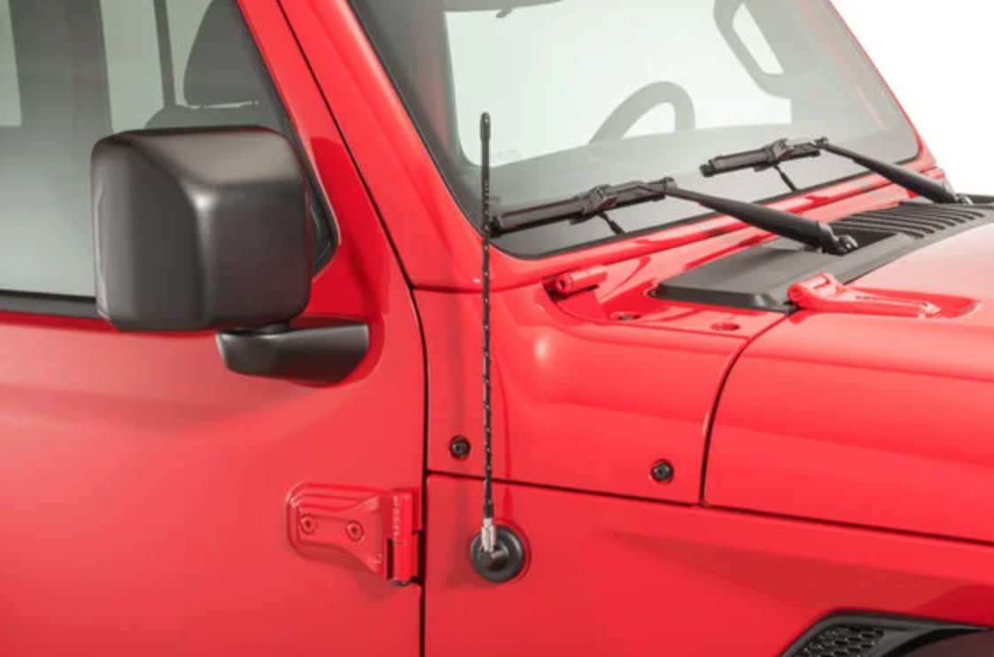 Quadratec 16" Hi Performance AM/FM Stubby Antenna for 07-26 Jeep Wrangler JL, JK & Gladiator JT