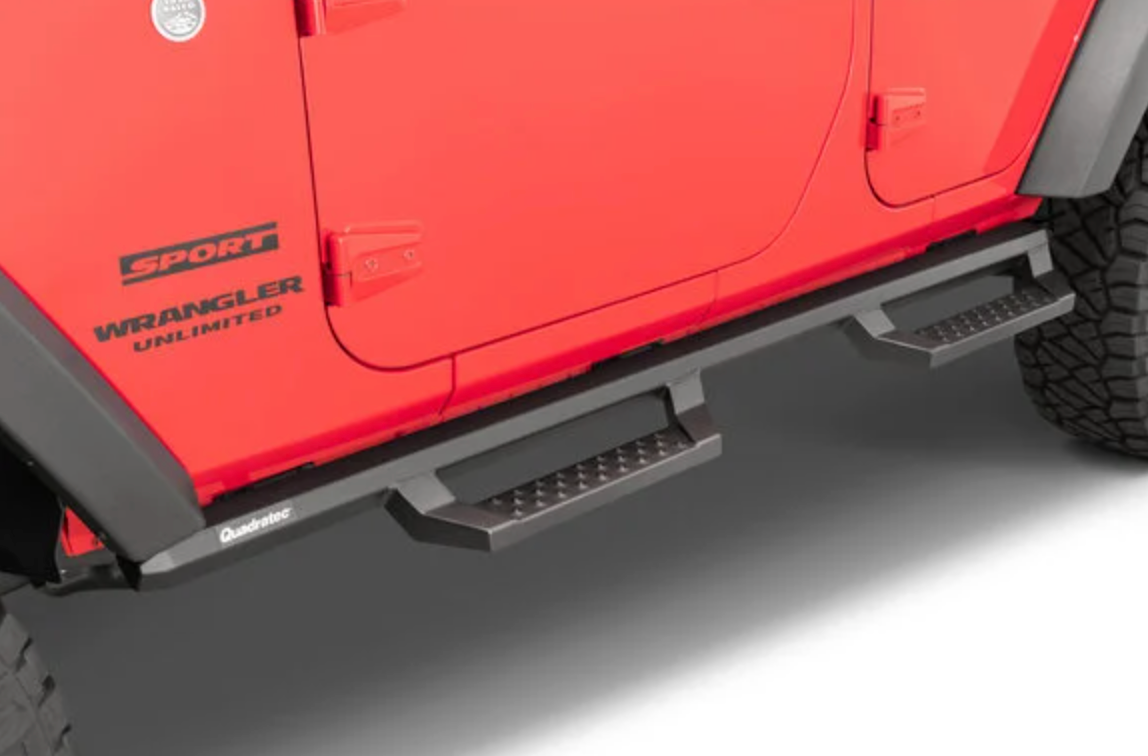 Quadratec QRC Drop Steps for 07-18 Jeep Wrangler JK Unlimited 4-Door