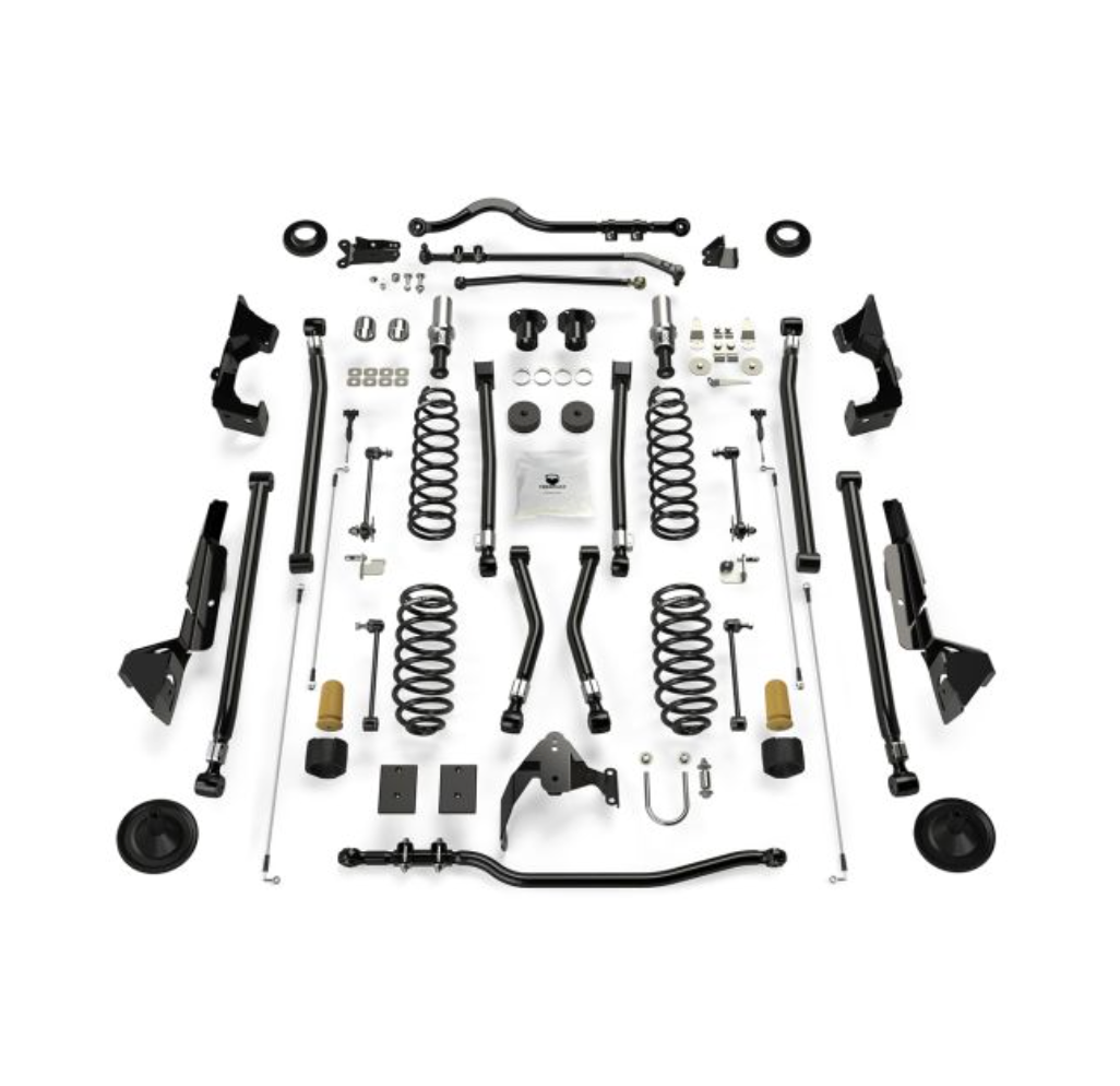 JK 4dr: 6" Alpine CT6 Long Arm Suspension System - No Shocks