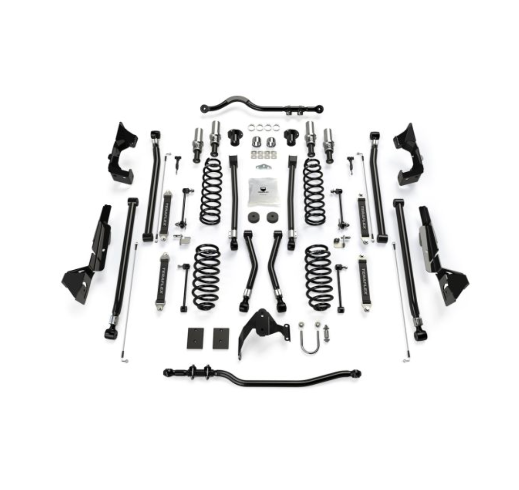 JK 4dr: 4" Alpine CT4 Prerunner Long Arm Suspension System - No Shocks