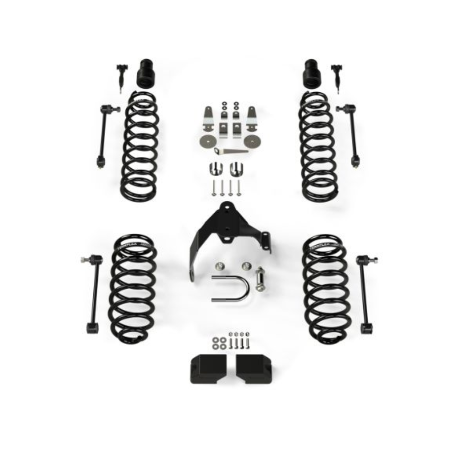 JK 4dr: 3" Coil Spring Base Lift Kit - No Shocks