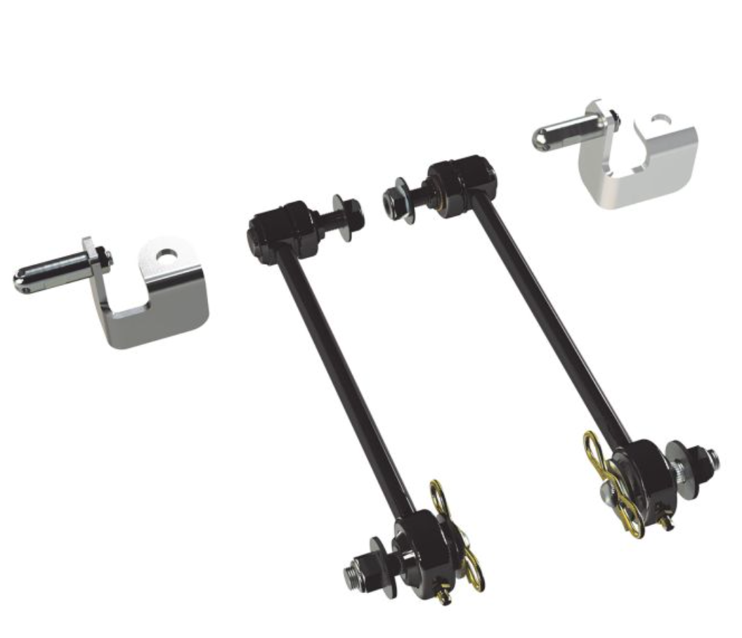 JK: 8.5" Front Sway Bar Quick Disconnect Kit (0-2.5" Lift)