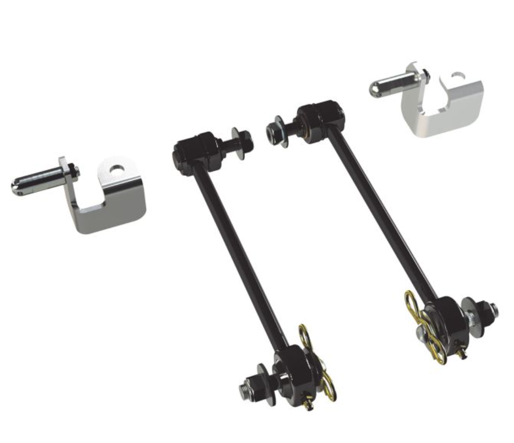 JK: 12.25" Front Sway Bar Quick Disconnect Kit (6" Lift)