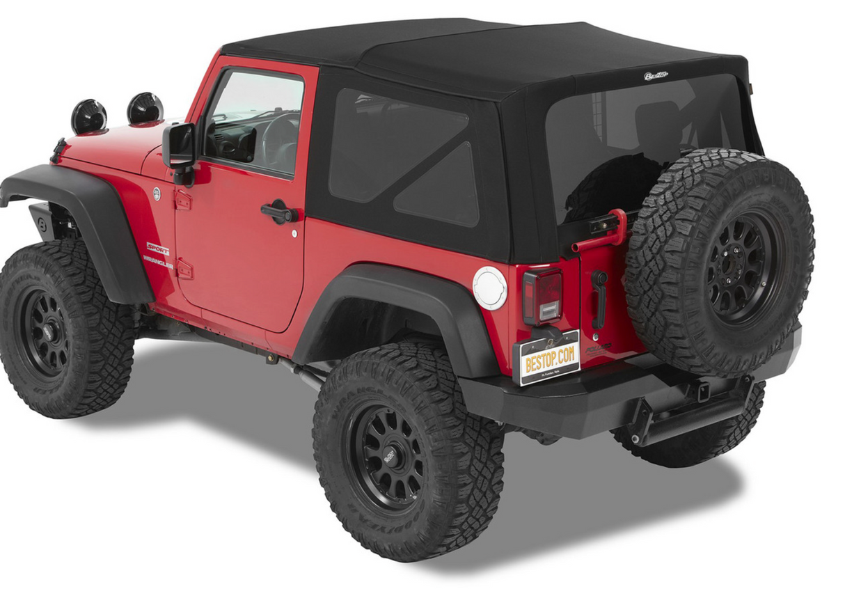 Bestop Supertop NX Black Twill Soft Top for Jeep Wrangler JK 2-Door