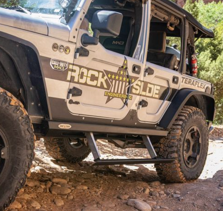 Rock-Slide Engineering 3rd Gen Step Sliders (07-18 Jeep Wrangler JK 4-Door)