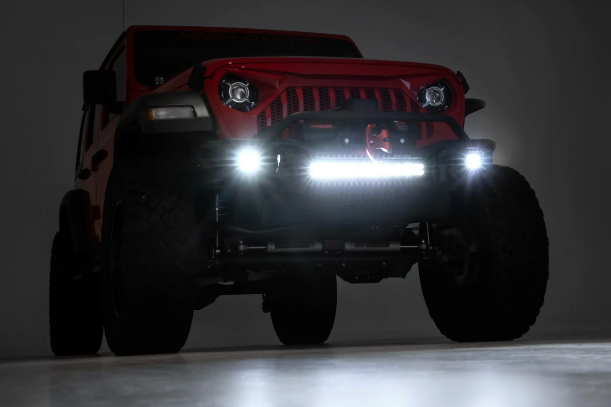 Front Winch Bumper | Tubular | Skid Plate | Jeep Gladiator JT/Wrangler JK & JL/Wrangler Unlimited – Front Bumper