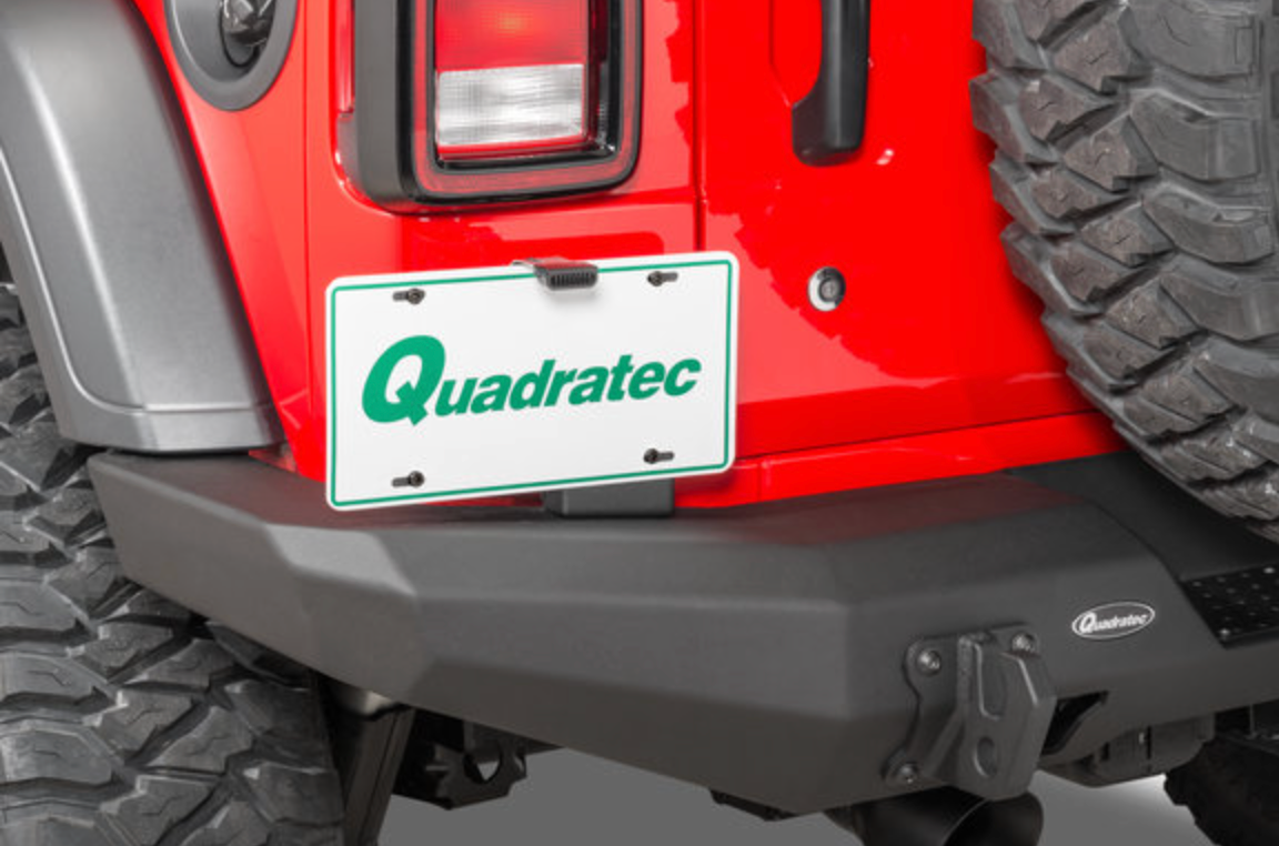 Quadratec Brute Strength Aluminum Rear Bumper for 18-26 Jeep Wrangler JL