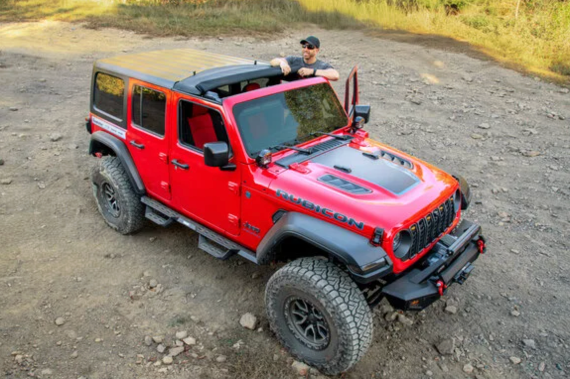 QuadraTop Skylite Roll Top for Hardtop in Black Diamond for Jeep Wrangler JL & Gladiator JT