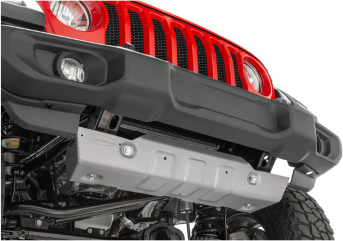 Quadratec Aluminum Modular Front Sway Bar Skid Plate for 18-26 Jeep Wrangler JL and Gladiator JT