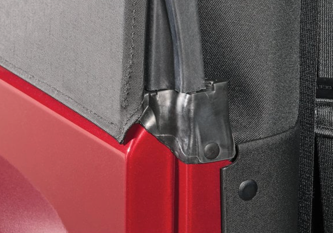 QuadraTop Replacement Soft Top with Tinted Windows in Black Diamond for 13-18 Jeep Wrangler JK 2 Door