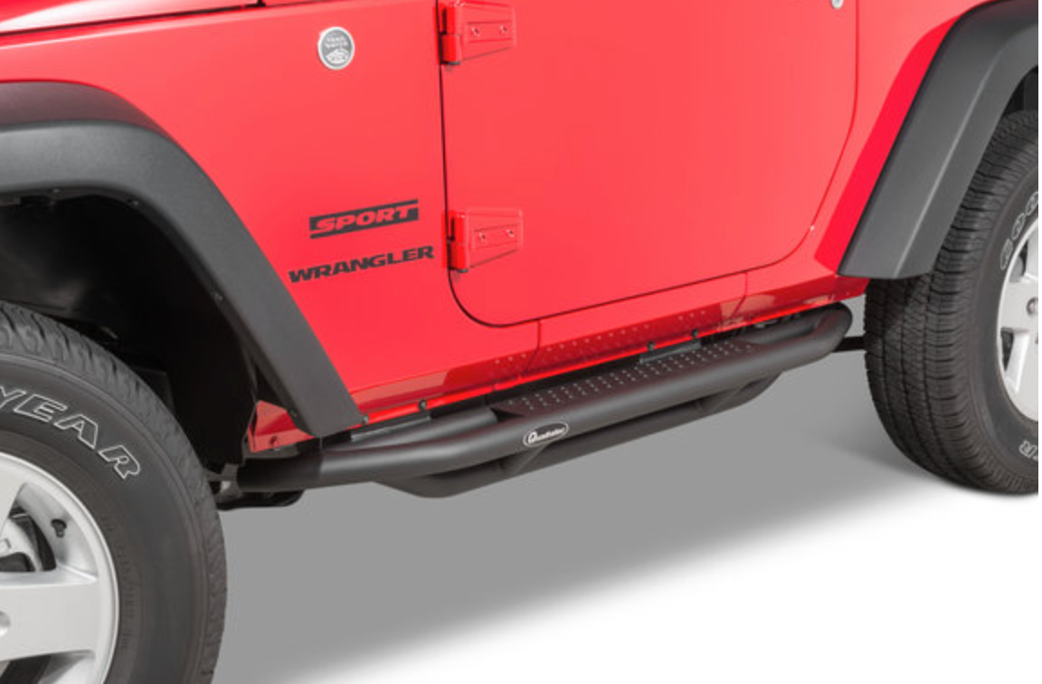 Quadratec QRC Side Armor with Step for 07-18 Jeep Wrangler JK