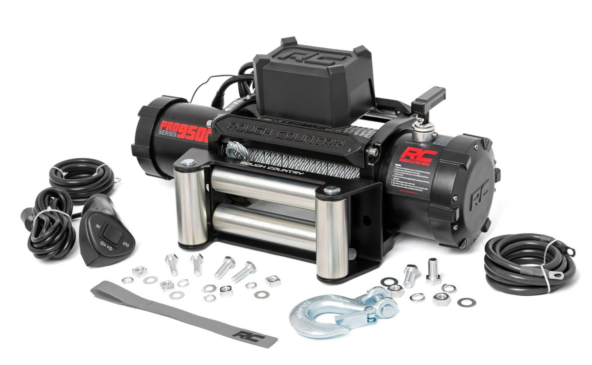 9500-Lb Pro Series Winch | Steel Cable